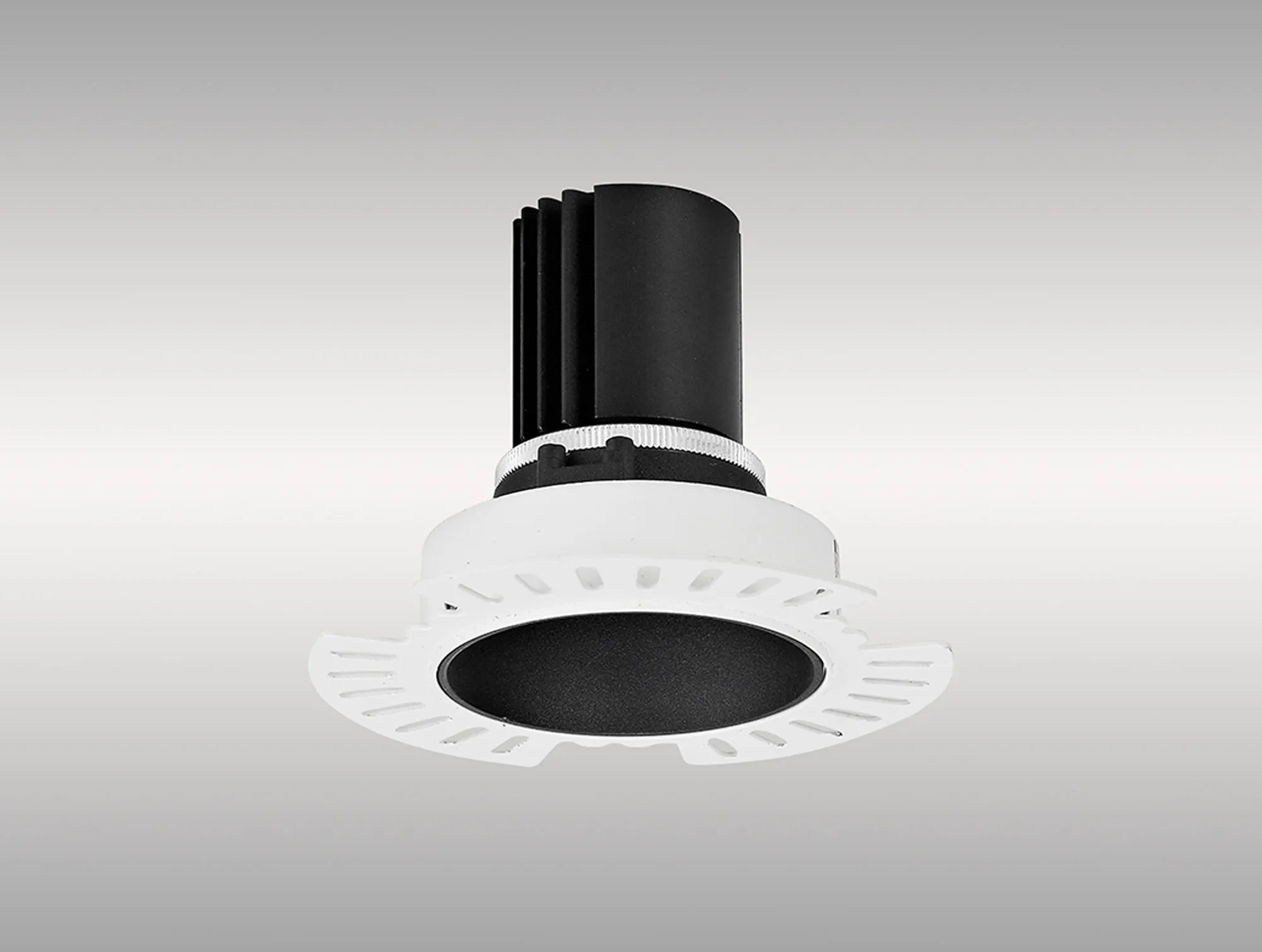 Basy 12 Tridonic Powered 12W 2700K 1200lm 36° CRI>90 LED Engine Black Fixed Recessed Spotlight, IP20 DM201834  Dlux Basy 12